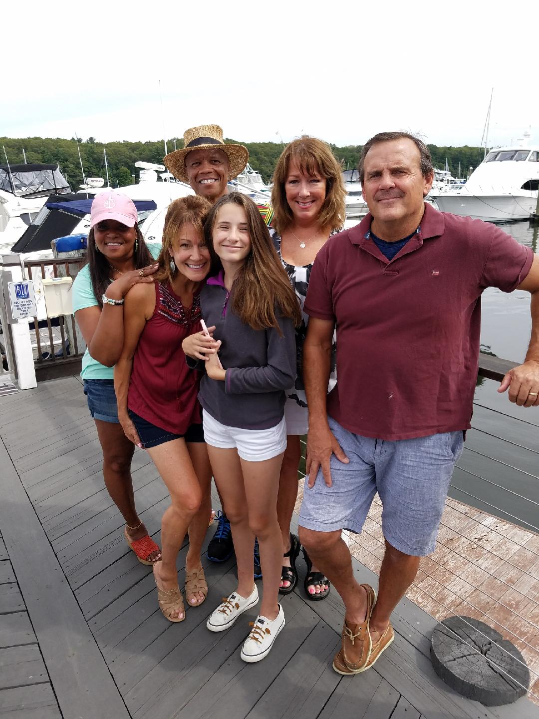 Captain Mark 'Gramps' Barrett at the marina