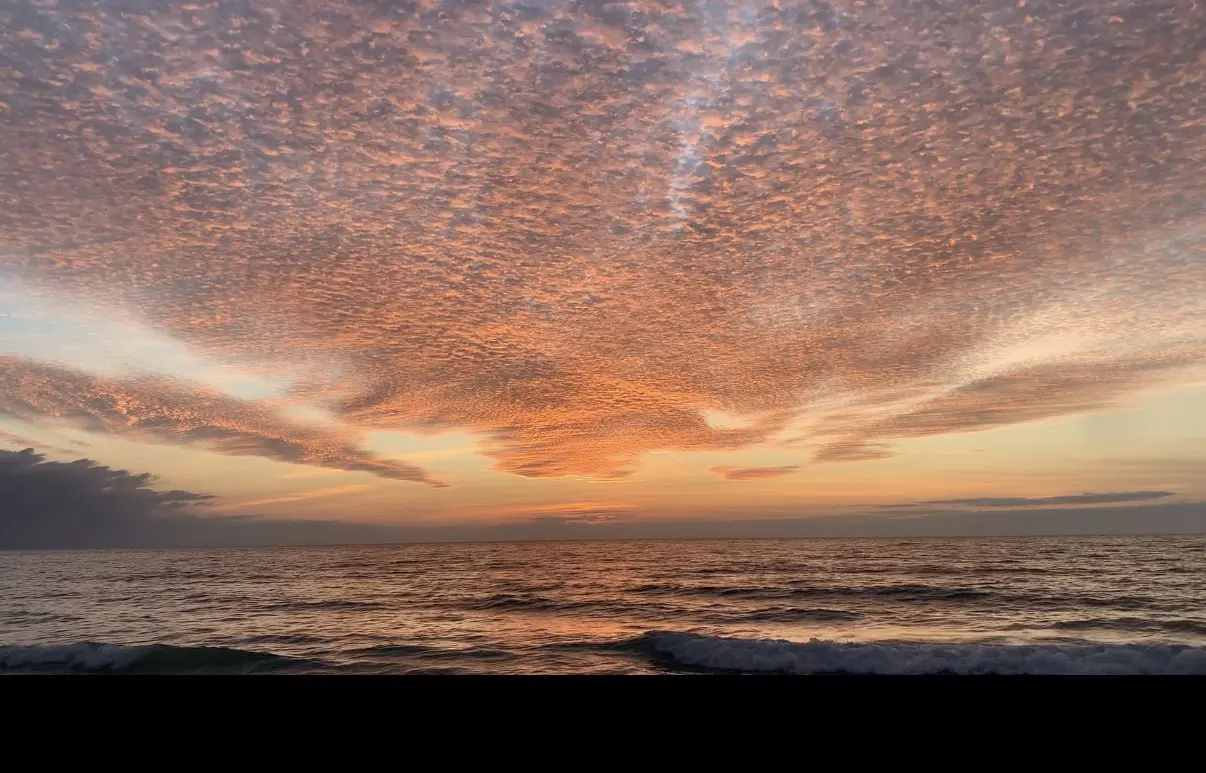 Dramatic sunset over Marco Island waters